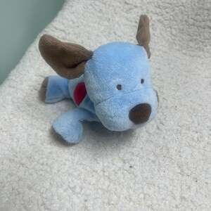 Child Of Mine Blue Brown Puppy Dog Red Blue